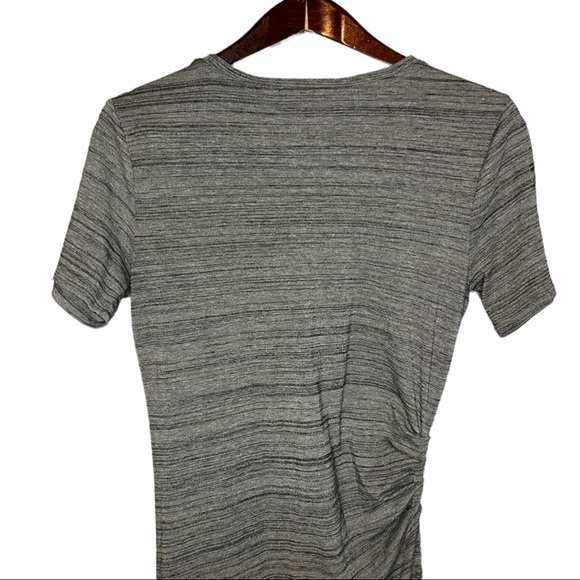 Athleta Downtown Ruched Asymmetrical Midi T-shirt Dress Space Dye M - Picture 5 of 10